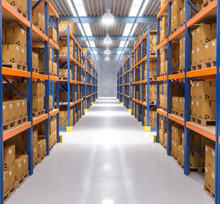 Warehouse storage racks